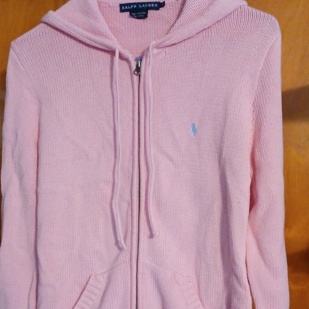 Ladies Ralph Lauren pink sweater size large